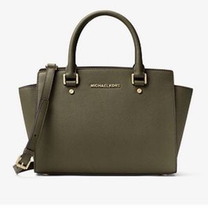 Michael Kors Selma Medium Saffiano Satchel